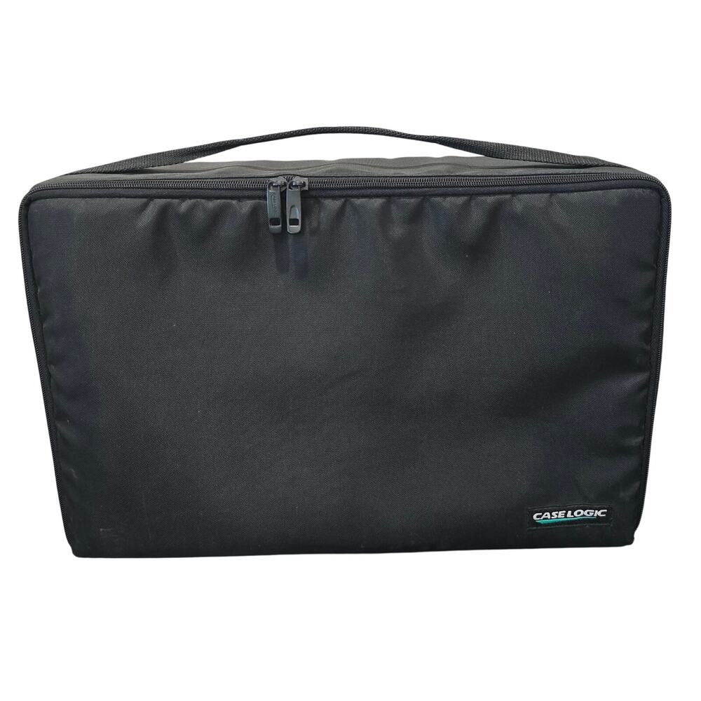 Case Logic CD Jewel Case Holder Removable Mountable Tray Travel Hand Bag 60 CD's